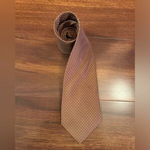 🍁SALE🍁BROOKS BROTHERS Makers Vintage Pure Silk Brown Print Necktie